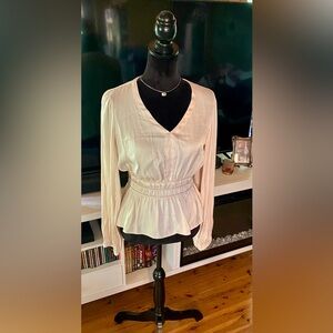 🔥Rachel Zoe Satin Peplum Blouse🔥 NWT